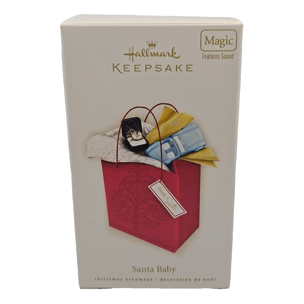 Hallmark Keepsake‎ Ornament 2008 Santa Baby Magic Sound Christmas New U328